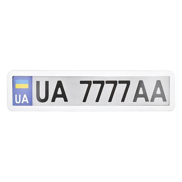 Рамка под номер , белый глянец  NH440 