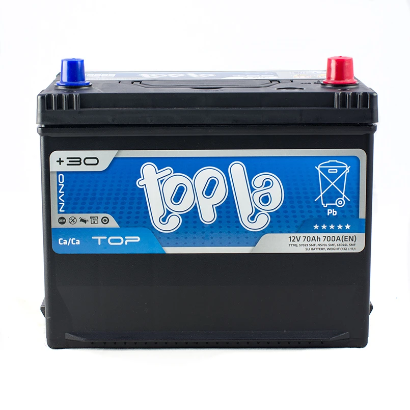 Аккумулятор Topla Energy 70Ah/12V Japan Euro (0) Бид Ф6 70Ah/12V 
