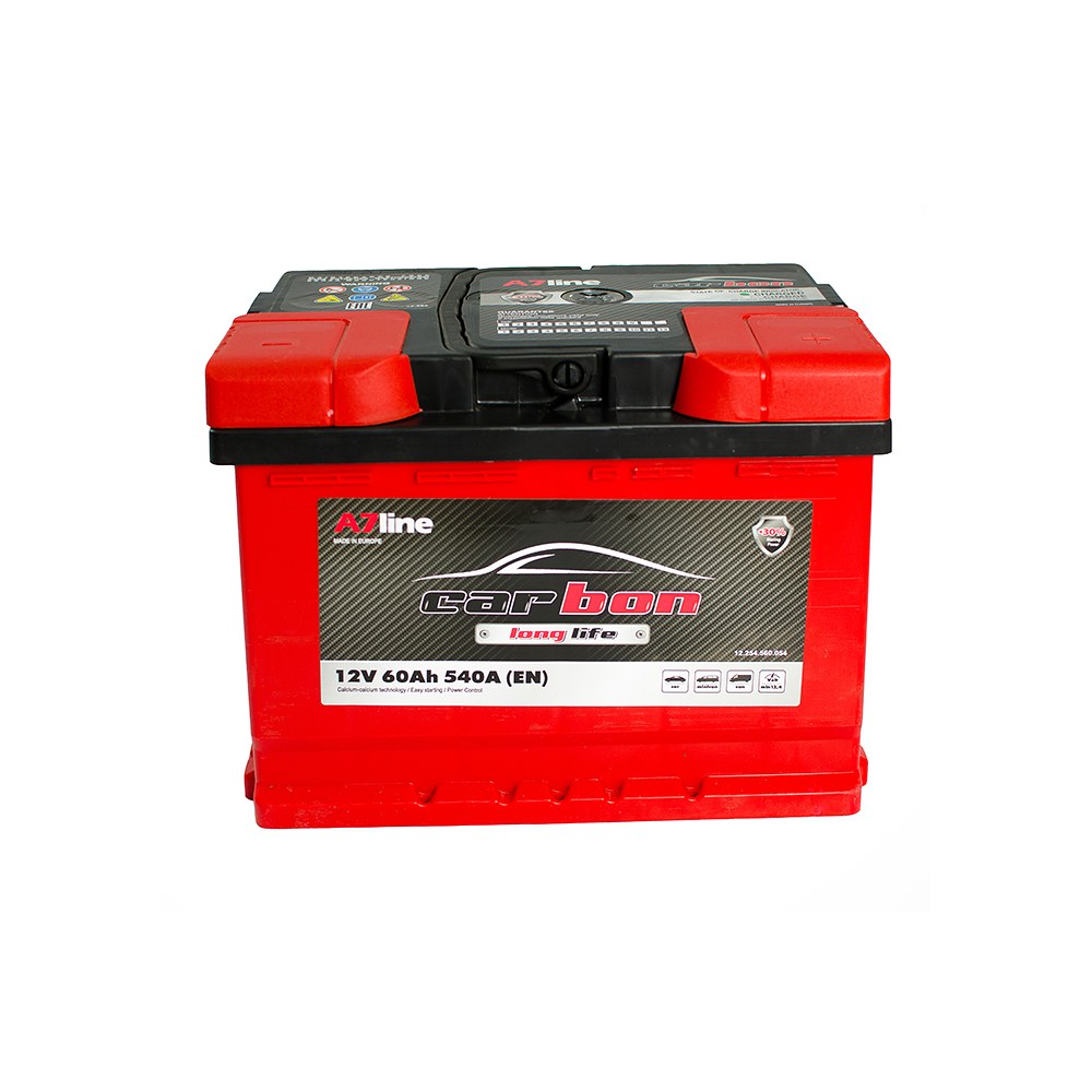 Аккумулятор Carbon 60Ah/12V Euro (0) ЗАЗ Вида 60Ah/12V 