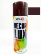 Краска-спрей акриловая NOWAX Decor Lux 3007 коричневый, 450ml
