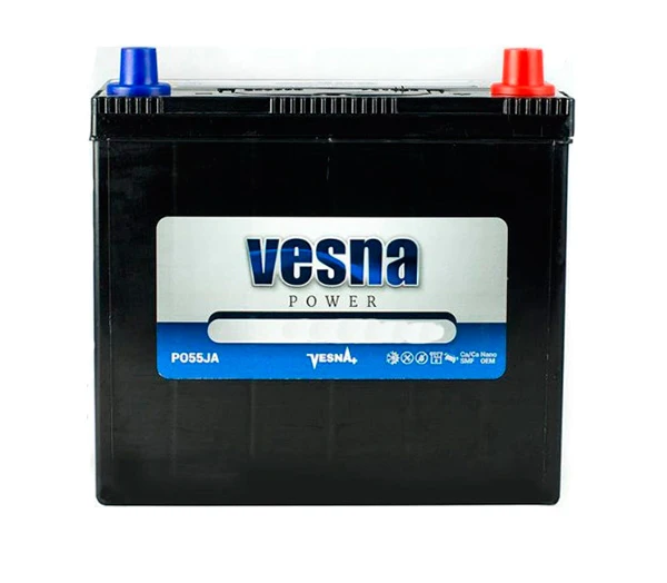 Аккумулятор Vesna 55Ah/12V Japan Euro (0) Чана Бени 55Ah/12V 