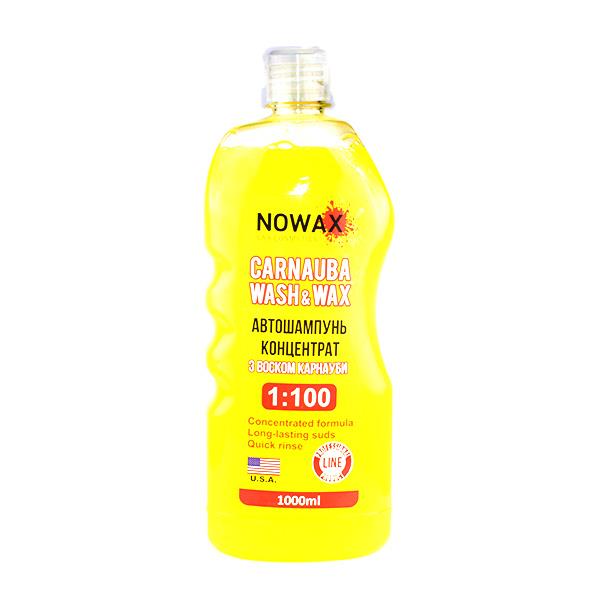 Автошампунь концентрат с воском Carnauba Wash&Wax 1L  NX01100 