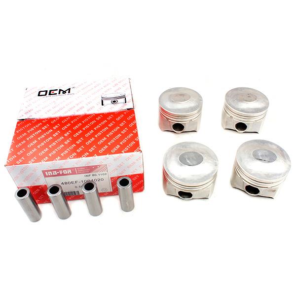 Поршень с пальцем 0.5 (ком-кт 4 шт) Чери Карри 480EF-1004020CA 