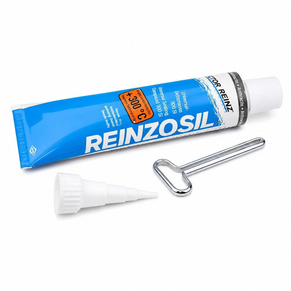 Герметик серый 70g  REINZOSIL-T +300 