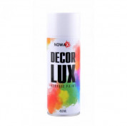 Краска-спрей акриловая NOWAX Decor Lux 9010 белый глянцевый, 450ml