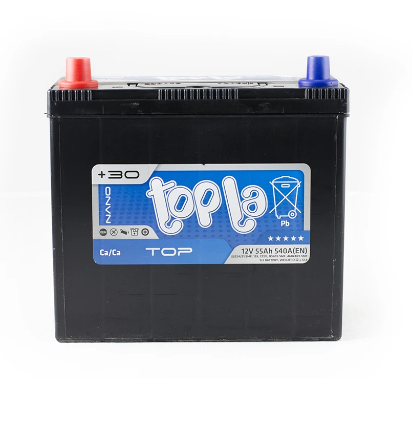Аккумулятор Topla Energy 55Ah/12V Japan (1) Джили МК Кросс (МК-2) 55Ah/12V 