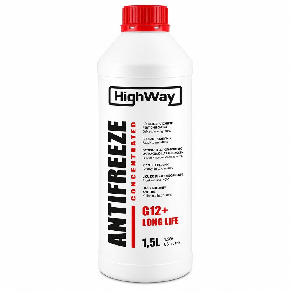Антифриз концентрат 1.5L HIGHWAY G12 красный Бид Г3 11310634-00 