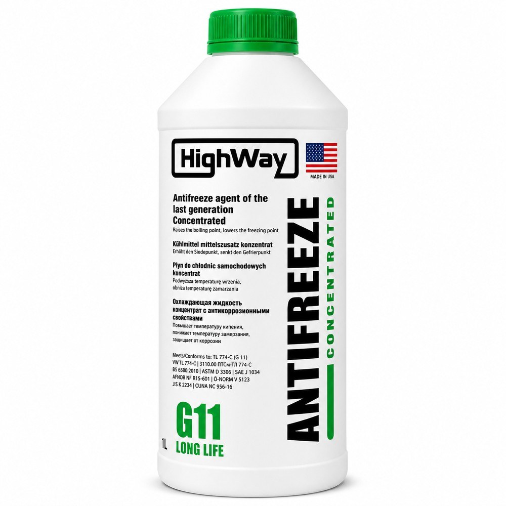 Антифриз концентрат 1.5L HIGHWAY G11 зеленый Бид Г3 11310634-00 