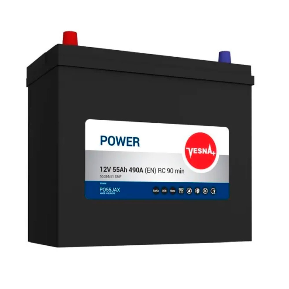 Аккумулятор Vesna 55Ah/12V Japan (1) Чери Бит 55Ah/12V - mahina.in.ua