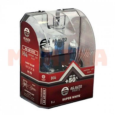 Лампа галогенная AG +50% (к-кт 2шт) Чери Тигго 2 (A13T) 12V 55W P43T