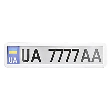 Рамка под номер , белый глянец  NH440 - mahina.in.ua