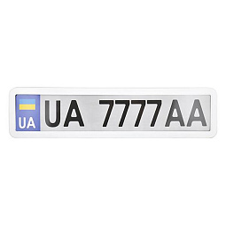 Рамка под номер , белый глянец  NH440 - mahina.in.ua