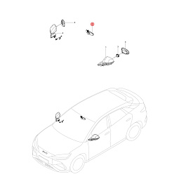 Рамка корпуса зеркала заднего вида правого Бид Си Лайн 07 SK2F-8202122 - mahina.in.ua