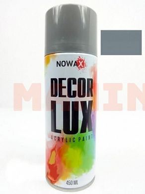 Краска-спрей акриловая NOWAX Decor Lux 7031 темно-серый, 450ml NX48019