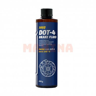 Тормозная жидкость 0.5L MANNOL Бид Г3 DOT-4