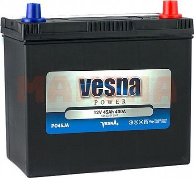 Аккумулятор Vesna 45Ah/12V Japan Euro (0) 415 645