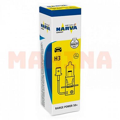 Лампа галогенная NARVA RANGE POWER (+50%) Лифан 620 Солано PK22s 12V 55W