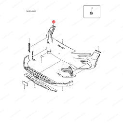 Кронштейн бампера переднего правый Бид Сонг Плюс SA3HK-2803411 - mahina.in.ua