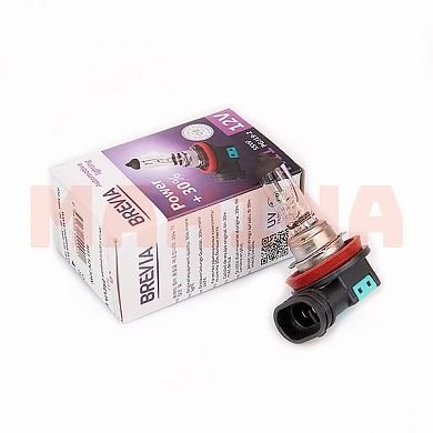 Лампа галогенная BREVIA Power 30% Бид Ф0 H11 12V 55W