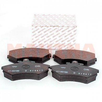 Колодки тормозные передние оригинал Чери Истар B11-6BH3501080