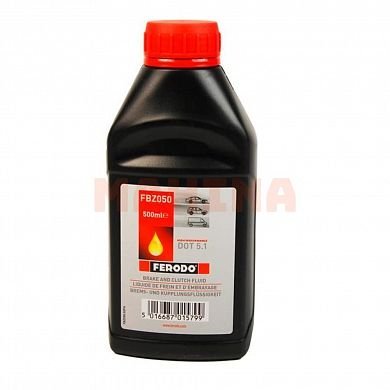 Тормозная жидкость 0.5L FERODO (DOT 5.1) Джили ФС DOT-4