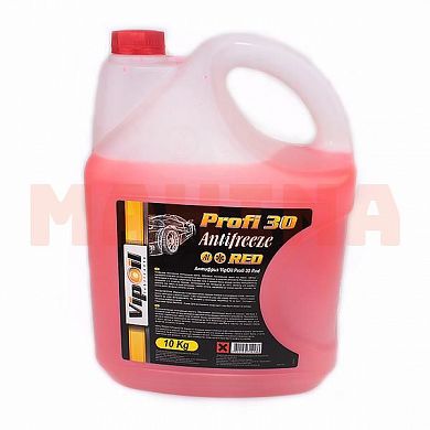 Антифриз 10L VIPOIL PROFI красный Чери Амулет -40