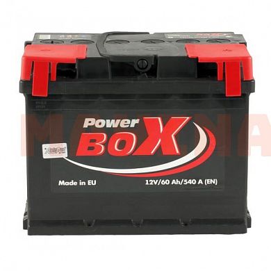 Аккумулятор PowerBox 60Ah/12V Euro (0) Чери Кимо 60Ah/12V