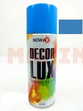 Краска-спрей акриловая NOWAX Decor Lux 5012 светло-голубой, 450ml NX48031