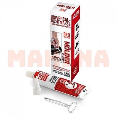 Герметик MOLDER UNIVERSAL-DICHTMASSE RED красный, 85g SIL370