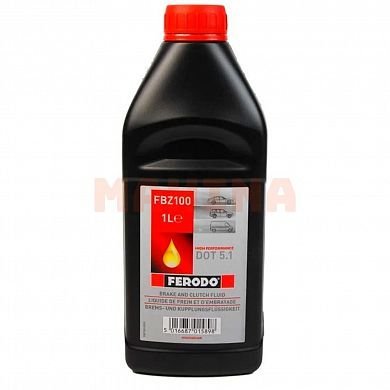 Тормозная жидкость 1L FERODO (DOT 5.1) Лифан 620 Солано DOT-4