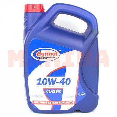 Масло моторное 10W-40 4L AGRINOL CLASSIC SG/CD Лифан 620 Солано 10W-40