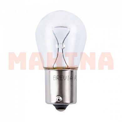 Лампа галогенная BREVIA (1 контакт белая) Джили МК P21W 12V