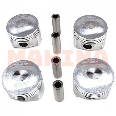 Поршень с пальцем 0.5 (ком-кт 4 шт) PREMIUM Чери Амулет (PR0106) 480EF-1004020CA