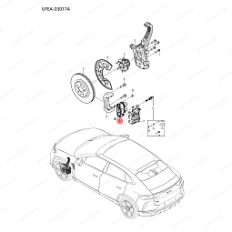 Колодки тормозные передние Бид Сонг Л UFEB-3501500 - mahina.in.ua