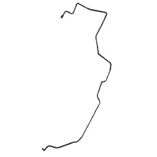 Трубка тормозная №2 Бид Ф3 BYDF3-3506020 - mahina.in.ua