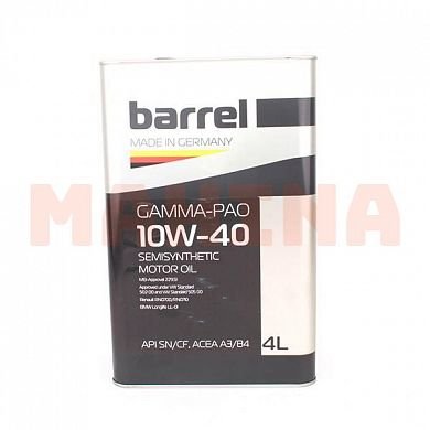 Масло моторное 10W-40 4L BARREL Чери Тигго 7 (T15) 10W-40