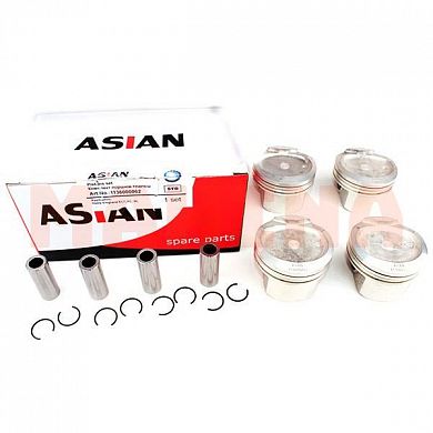 Поршень с пальцем STD (ком-кт 4 шт) ASIAN Джили ФС 1136000062