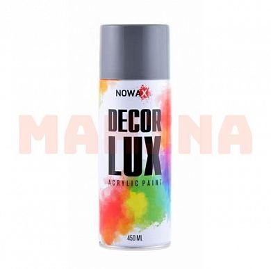 Краска-спрей акриловая NOWAX Decor Lux 7001 светло-серый, 450ml NX48017