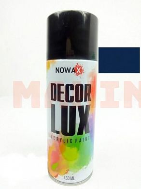 Краска-спрей акриловая NOWAX Decor Lux 5010 темно-синий, 450ml NX48034