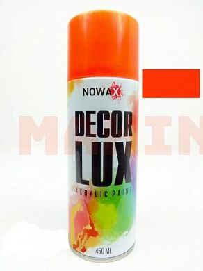 Краска-спрей акриловая, флуоресцентная, NOWAX оранжевый, 450ml NX48047