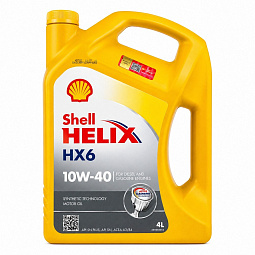 Масло моторное 10W-40 4L HELIX HX6 Бид Г3 10W-40 - mahina.in.ua