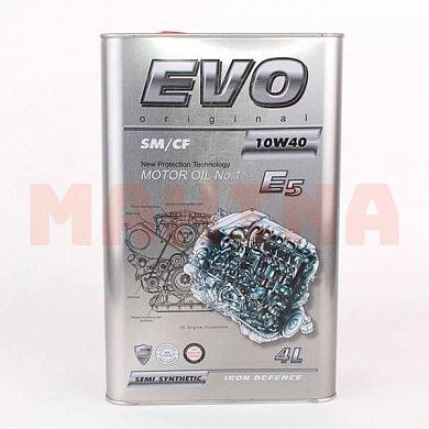 Масло моторное 10W-40 4L EVO E5 Джили ФС 10W-40