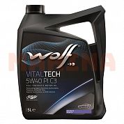 Масло моторное 5W-40 5L WOLF VITALTECH PI C3 Джили СК