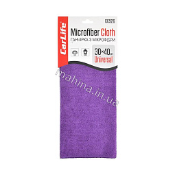 Тряпка автомобильная из микрофибры , 30х40 см, (фиолетовый)  CC926 - mahina.in.ua
