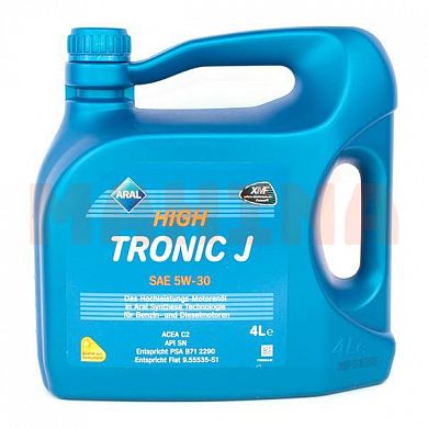 Масло моторное 5W-30 4L ARAL HIGH TRONIC J Чери Амулет 5W-30