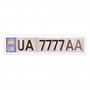 Рамка под номер CARLIFE, белый глянец