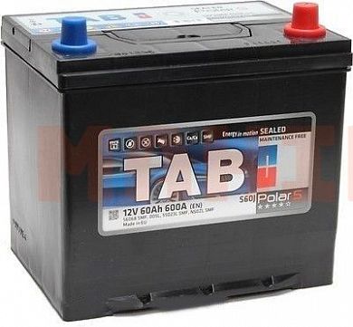 Аккумулятор TAB Polar S 60Ah/12V Japan Euro (0) Джили Эмгранд 7 60Ah/12V