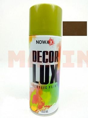 Краска-спрей акриловая NOWAX BRIGHT GOLD Decor Lux золотой, 450ml NX48042