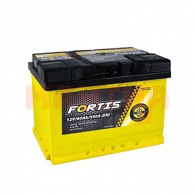Аккумулятор Fortis 60Ah/12V Euro (0) Чери Амулет 60Ah/12V