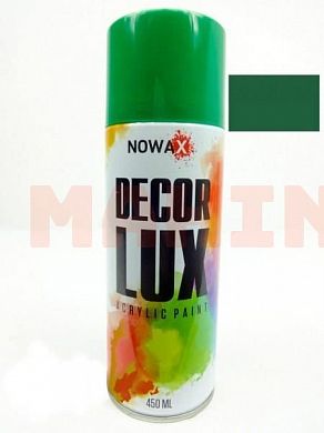Краска-спрей акриловая NOWAX Decor Lux 6029 мятно-зеленый, 450ml NX48028